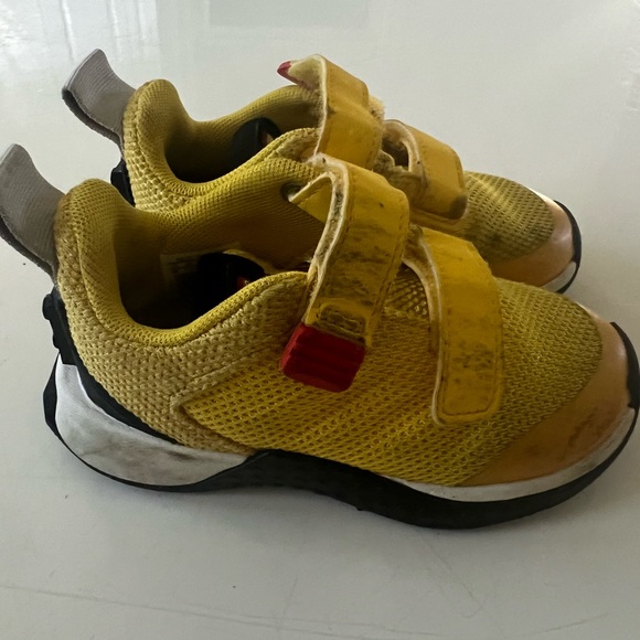 Adidas x Lego Sports Pro CF 1 Infant Toddler Boy Casual Sneaker Yellow Shoe - Picture 4 of 9